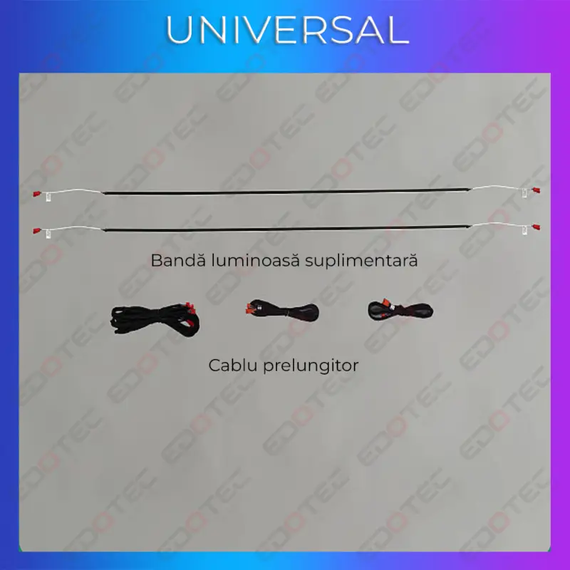 Reducere de preț Set lumini ambientale auto universale RGB, control din telefon sau sistem original