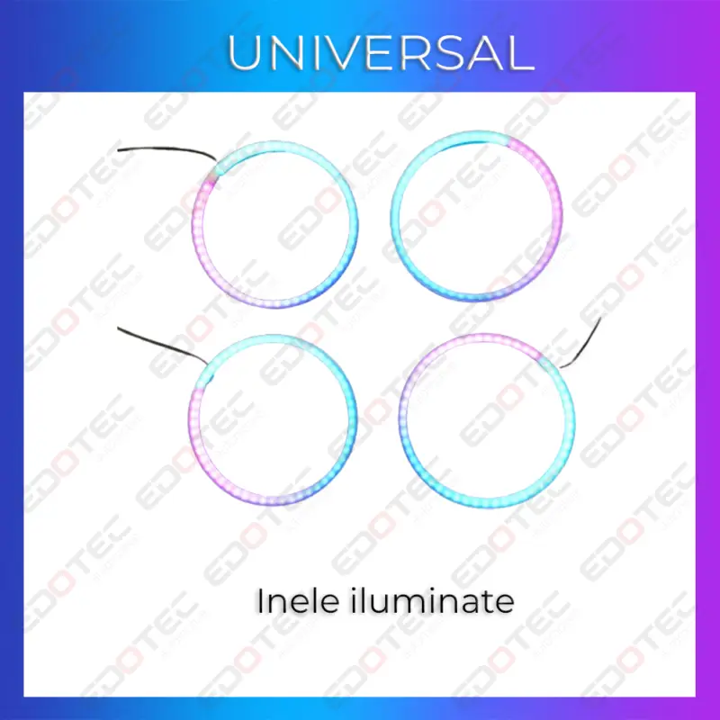 Expediere rapidă Set lumini ambientale auto universale RGB cu control din telefon sau sistem original