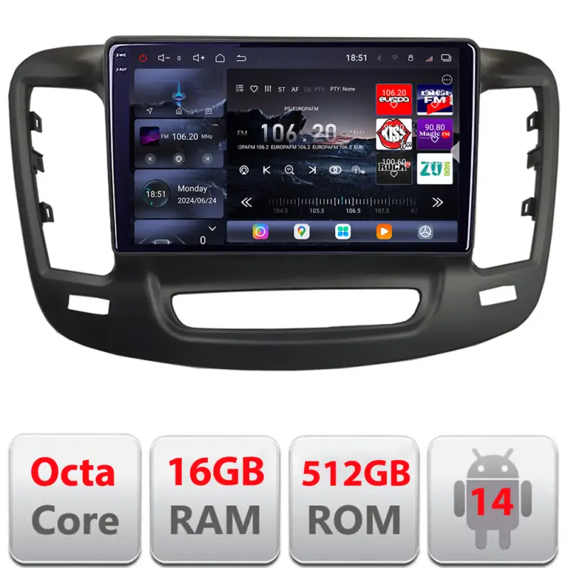 Navigație Android Chrysler 200 2015-2019 QLED 2K, 16GB RAM, 512GB Reducere de preț