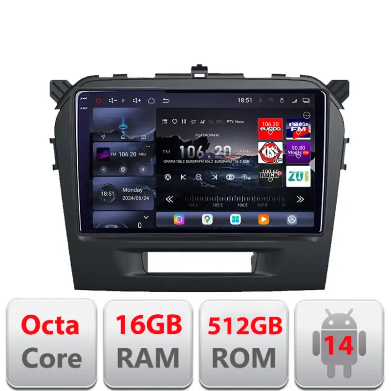Ieftin Navigatie dedicata Suzuki Grand Vitara 2016+ Edotec Android 16GB RAM 512GB