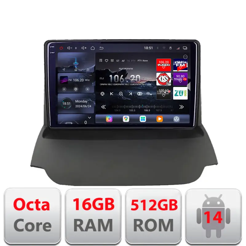 Navigatie Android Ford Ecosport 2013-2016 Edotec QLED 2K 16GB RAM 512GB Reducere