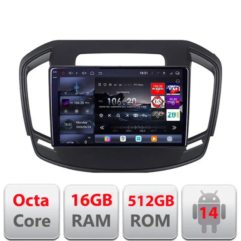 Cumpără acum Navigație Android Opel Insignia 2014-2017 Edotec QLED 2K 16GB+512GB