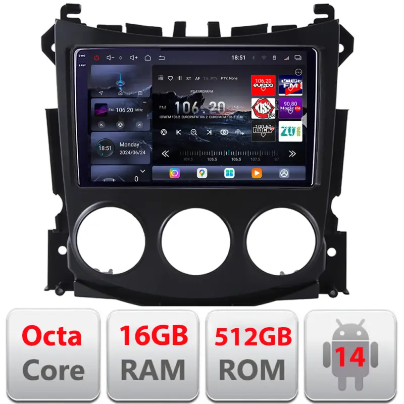 Noutate Navigație Android Nissan 370Z 2008-2012 QLED 2K, 16GB RAM, 512GB