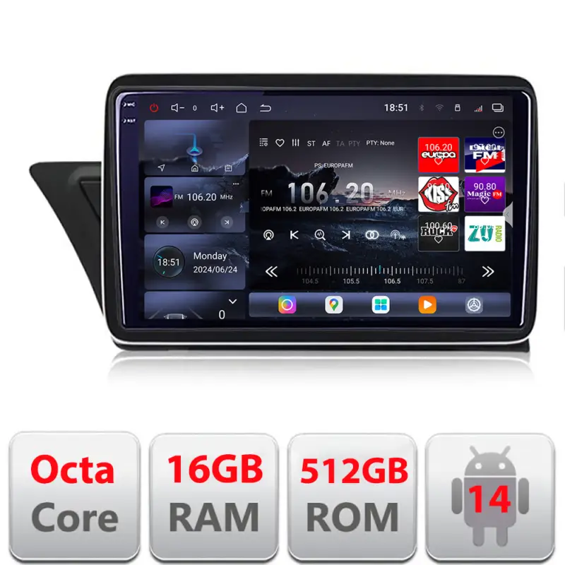 Navigație Audi A4 A5 B8 cu MMI3G 2009-2016 Android QLED 2K 16+512GB Cel mai vândut