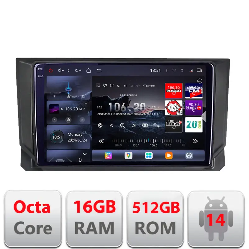 Ofertă specială Navigatie Android Seat Arona 2017+ QLED 2K, 16GB RAM, 512GB, 8 Core