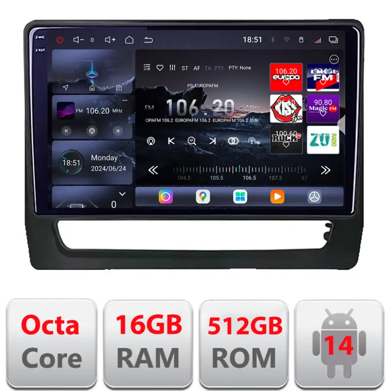 Navigație Android Mitsubishi ASX 2019-2022 QLED 2K 16GB RAM 512GB Super ofertă