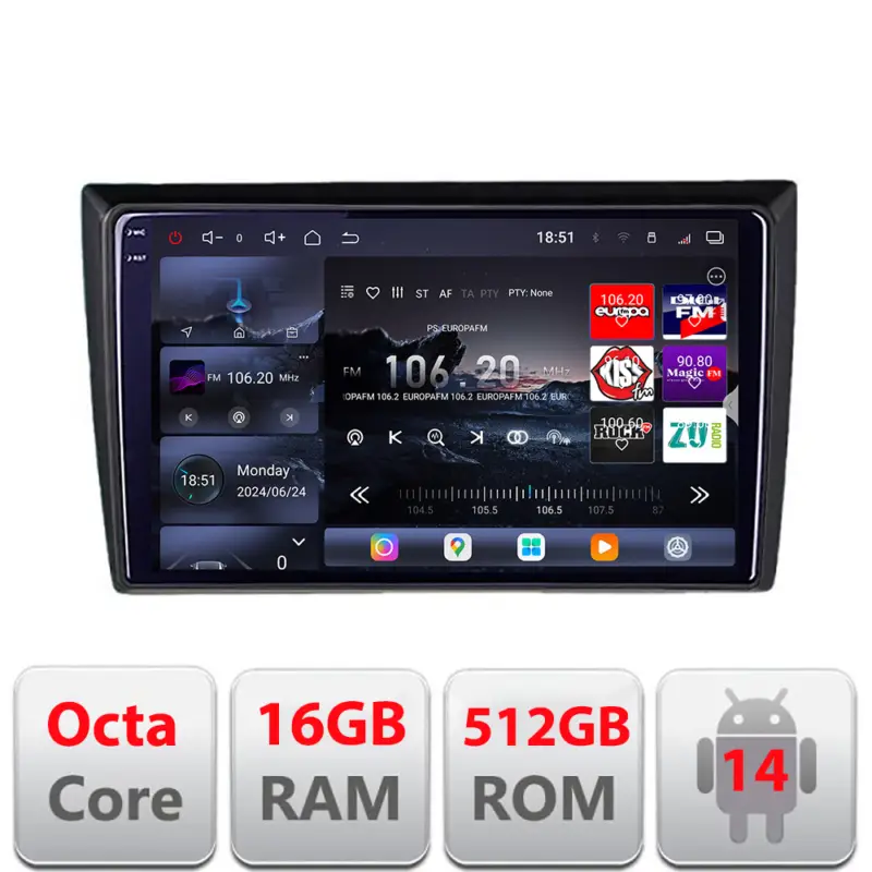 Preț promoțional Navigație VW Beetle 2012-2018 Edotec QLED 2K, 16GB RAM, 512GB, Android