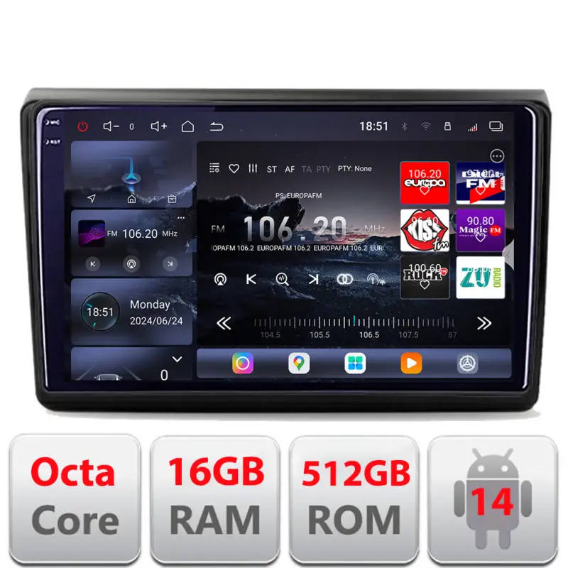Navigație Android Fiat Bravo 2007-2014 Edotec QLED 2K 16GB RAM 512GB Reducere de preț