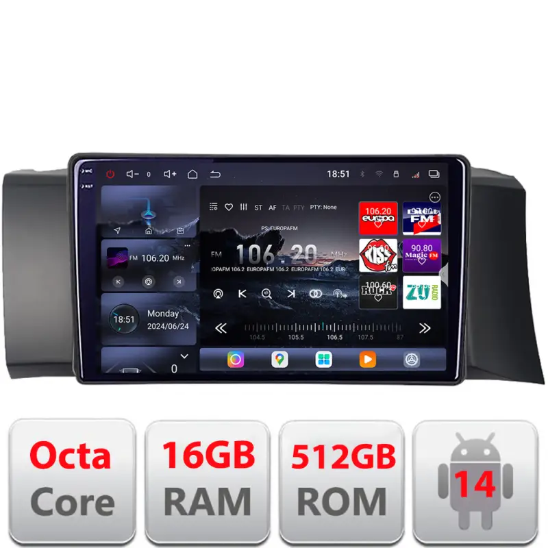 Navigatie Android 2K Subaru BRZ 2012-2021 si Toyota GT86 2012-2021, 16+512GB Livrare gratuită