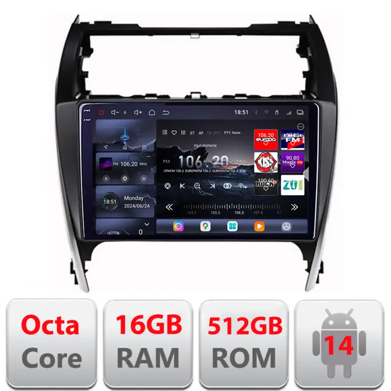 Navigatie Android Toyota Camry 2012-2018 QLED 2K, 16GB RAM, 512GB Reduceri