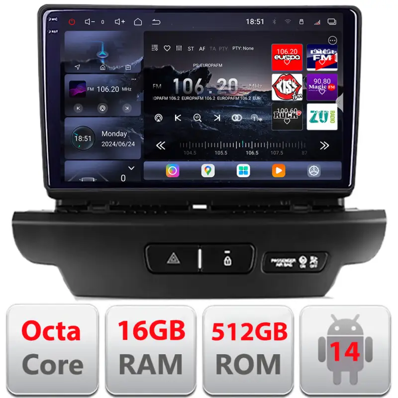 Navigație Android Kia Ceed 2018-2020 QLED 2K GPS 16GB RAM 512GB Reducere