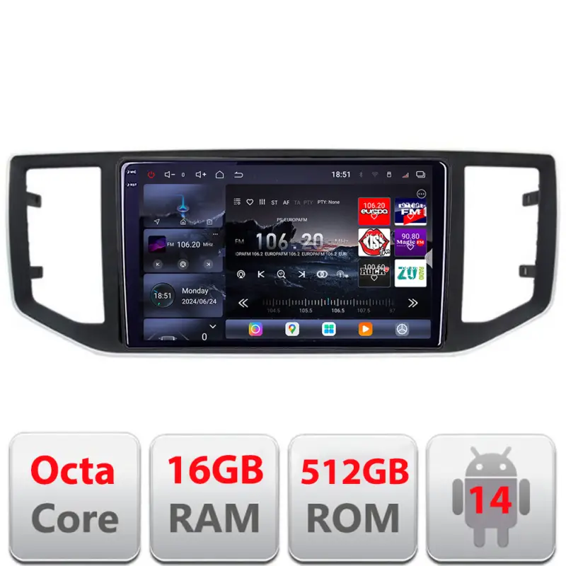 Lichidare de stoc Navigație Android VW Crafter 2018+ Edotec QLED 2K, 16GB RAM, 512GB