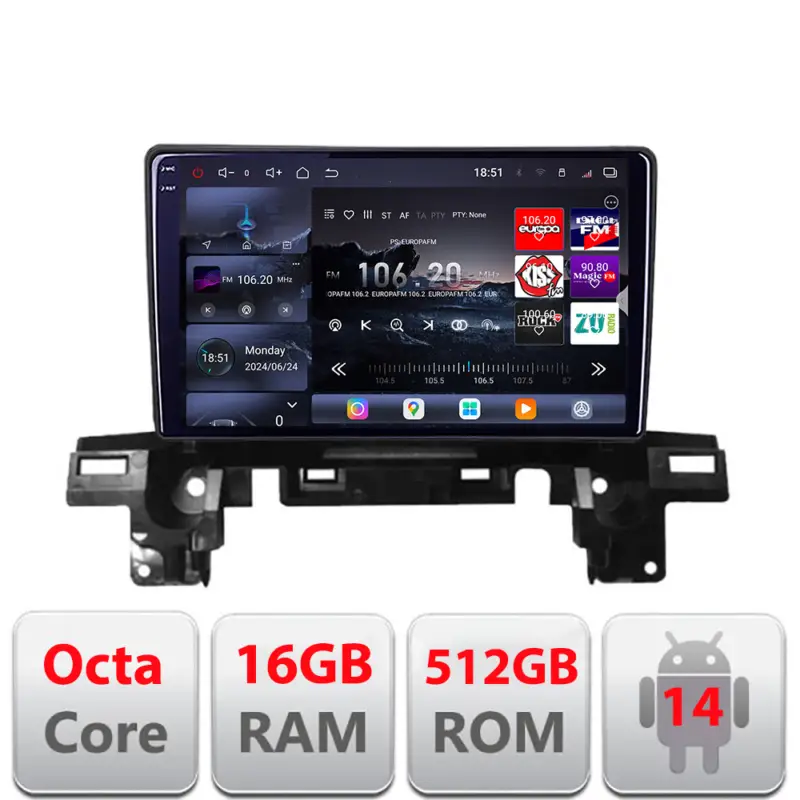 Preferatul clienților Navigatie Mazda CX-5 2018-2020 Android QLED 2K 16+512GB 360