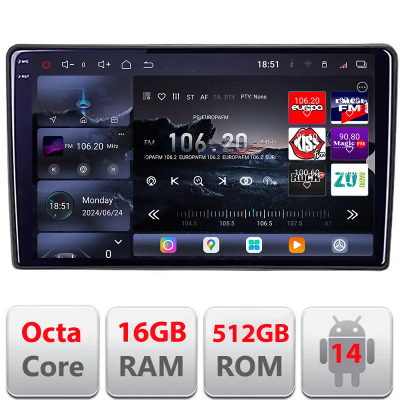 Ofertă de sezon Navigație Mazda CX-9 2006-2015 Android GPS QLED 2K 16GB+512GB