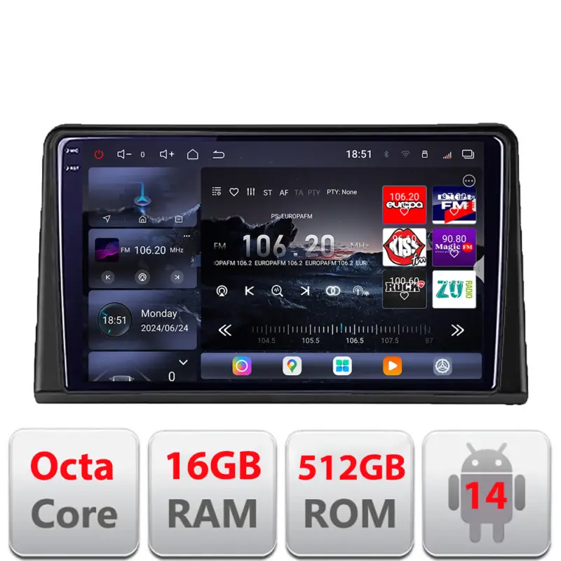 Navigație Android Renault Express 2020+ QLED 2K, 16GB RAM, 512GB Cumpără online