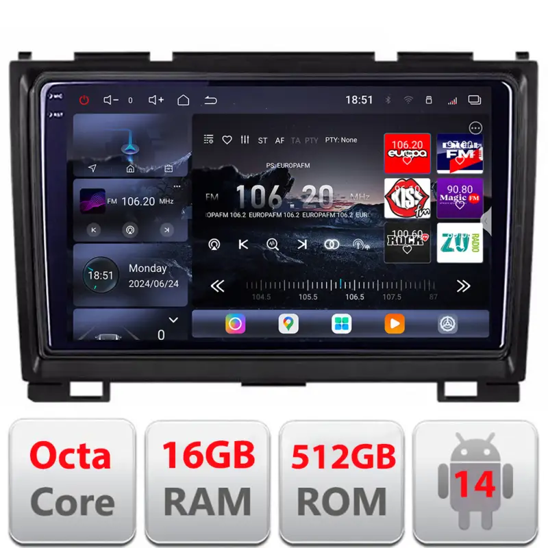 Navigatie Android Hummer H2 2008-2009 QLED 2K GPS 16GB RAM 512GB Ultima șansă
