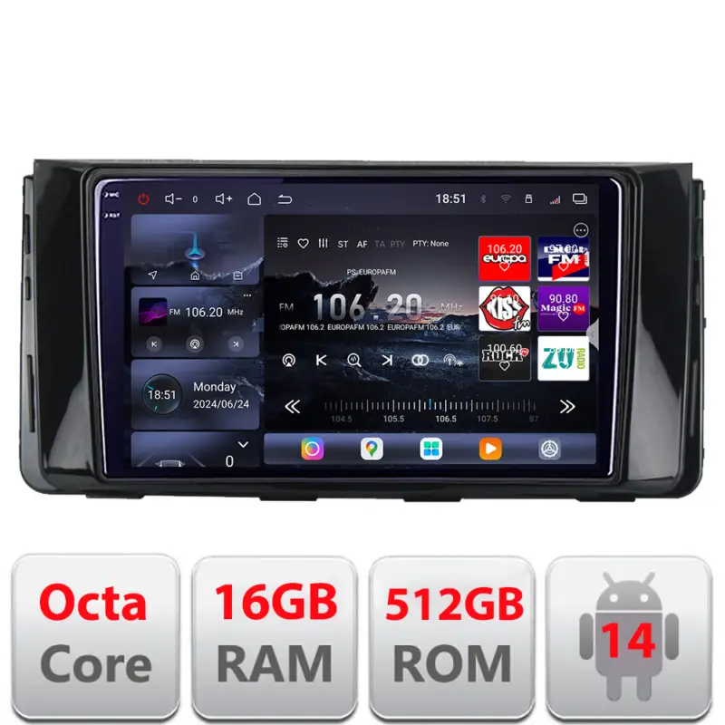 Reducere extra Navigatie Hyundai H350 2016+ Android QLED 2K GPS 16GB RAM 512GB