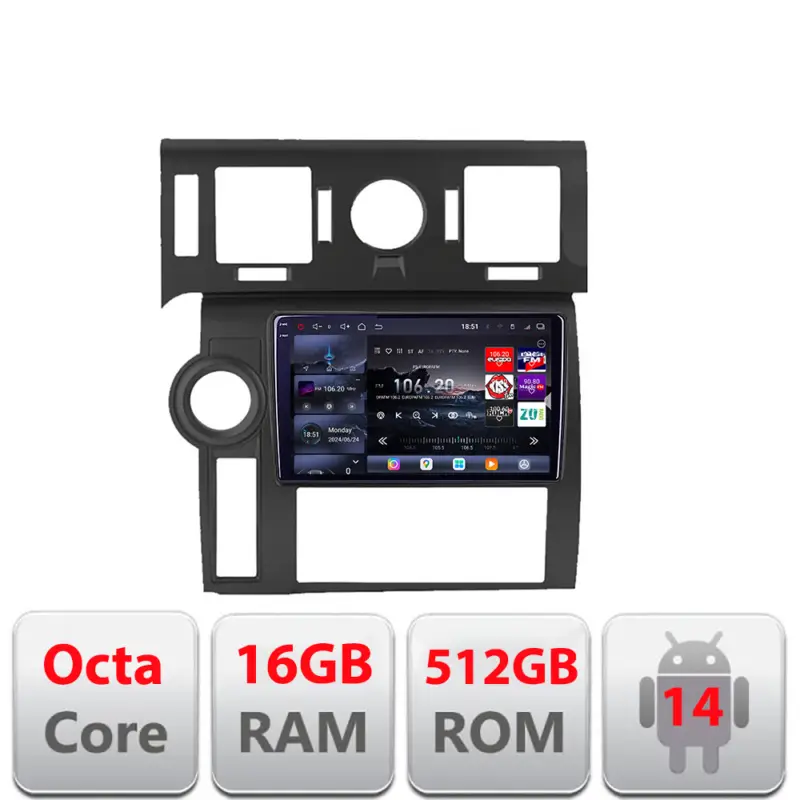Vezi acum Navigație Android Hummer H2 2008-2010 QLED 2K GPS 16GB+512GB