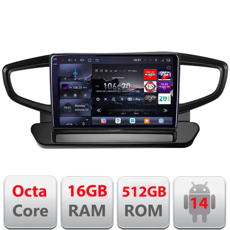 Reducere extra Navigatie Android Hyundai Ioniq 2016-2020 QLED 2K, 16GB RAM, 512GB