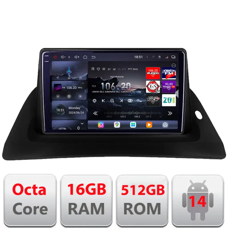 Popular Navigatie Android Renault Kangoo 2015-2019 QLED 2K GPS 16GB RAM 512GB