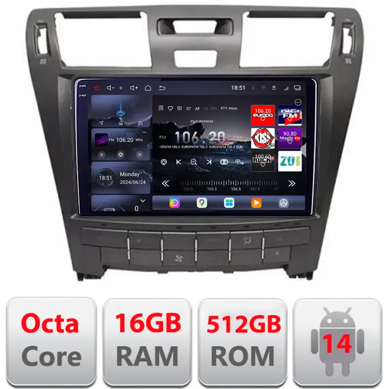 Plată sigură Navigație Android Lexus LS 2006-2010, QLED 2K, 16GB RAM, 512GB, 360