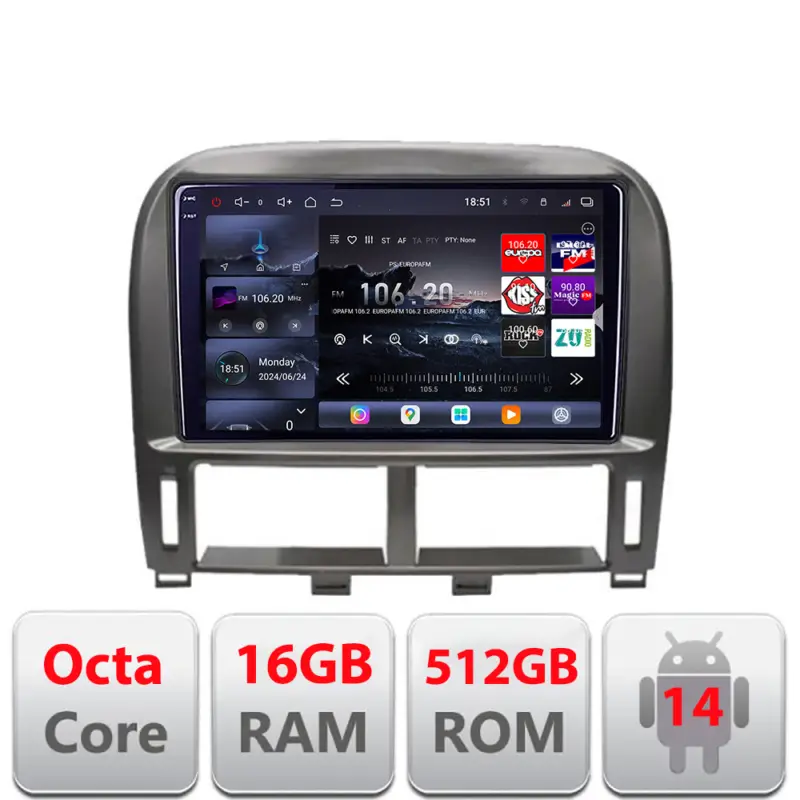 Navigatie Lexus LS 1999-2006 Android QLED 2K, 16GB RAM, 512GB, 360 Ofertă de sezon