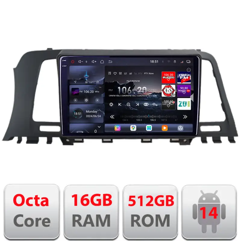 Navigatie Android Nissan Murano Z51 2007-2013 QLED 2K 16GB+512GB Livrare rapidă