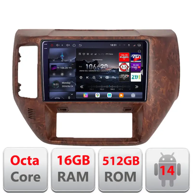 Navigație Android Nissan Patrol 2005-2011, QLED 2K, 16GB RAM, 512GB Reducere specială