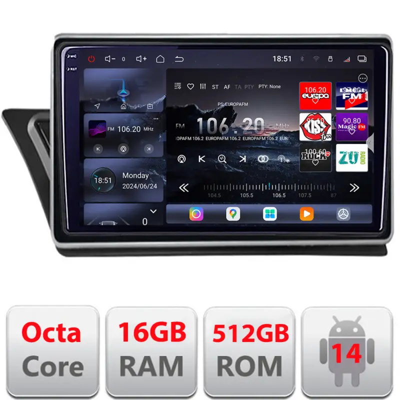 Navigație Audi Q5 2008-2016 NON-MMI Edotec QLED 2K 16GB+512GB Android Reduceri