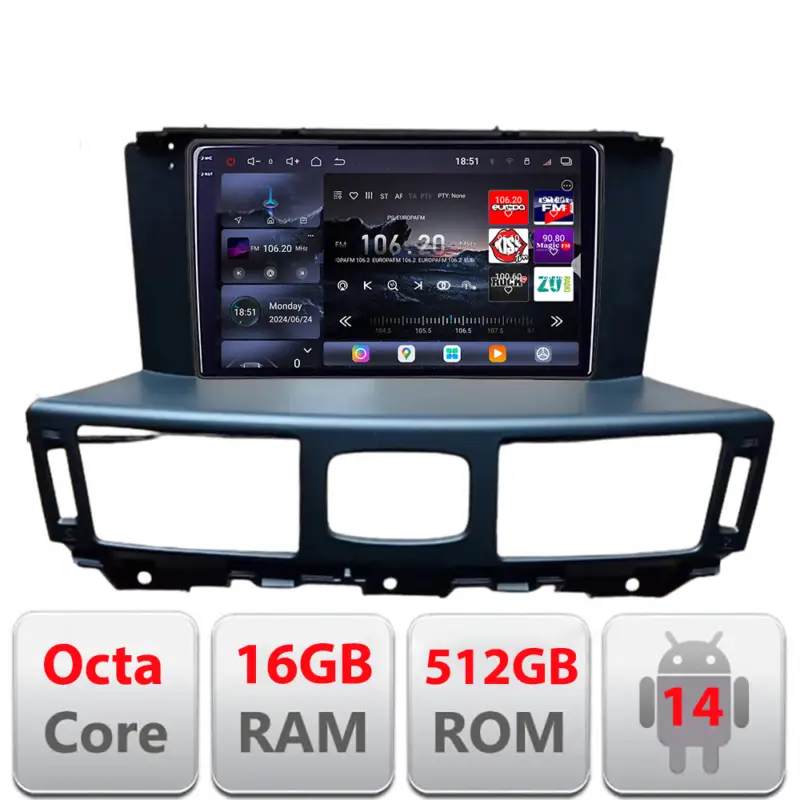 Navigatie Android Infiniti Q70 M37 2012-2019 QLED 2K, 16GB RAM, 512GB Preț redus