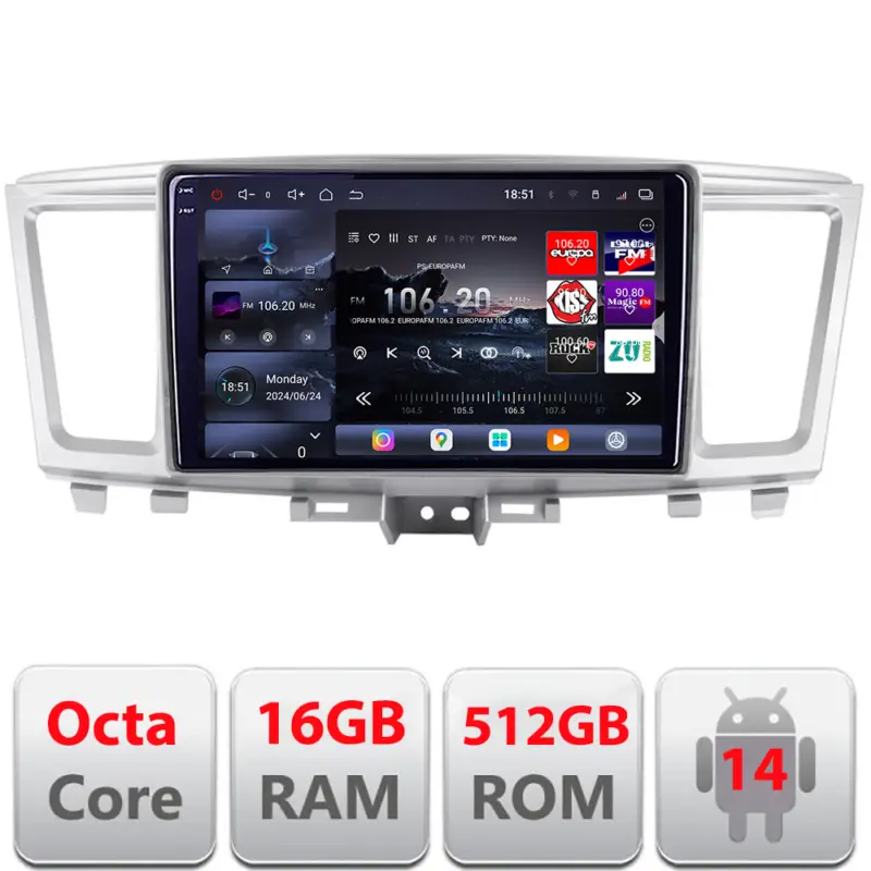 Noutate Navigație Android Infiniti QX60 2014-2020, QLED 2K, 16GB RAM, 512GB