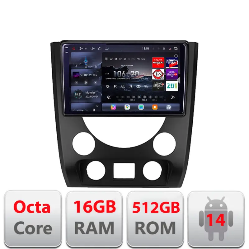 Reduceri Navigație Android SsangYong Rexton 2013-2016 QLED 2K, 16GB RAM, 512GB