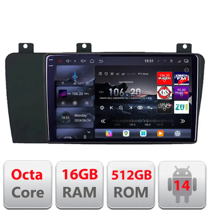 Doar azi Navigatie Android Volvo S60 2002-2008 QLED 2K, 16GB RAM, 512GB