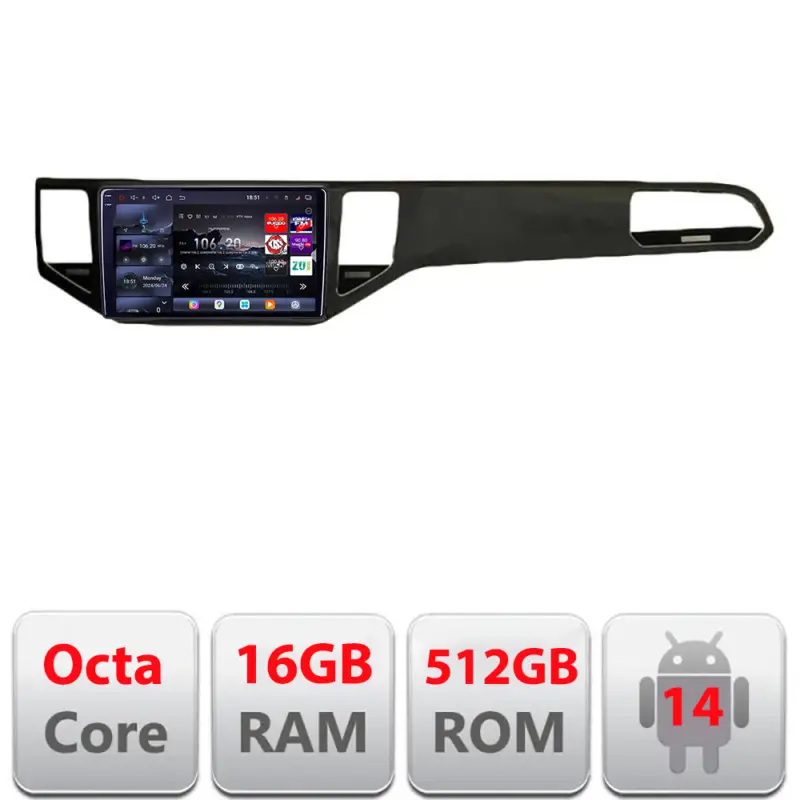Expediere rapidă Navigație Android VW Golf Sportsvan 2016-2021 QLED 2K 16GB+512GB