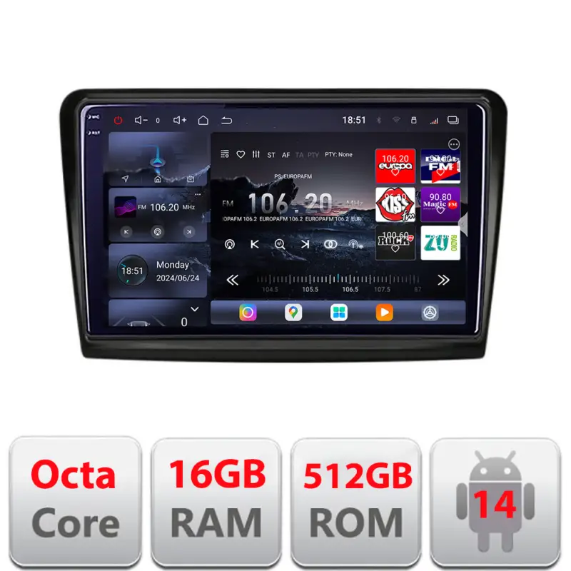 Navigatie Android Skoda Superb 2 2009-2015 QLED 2K 16GB RAM 512GB Reduceri