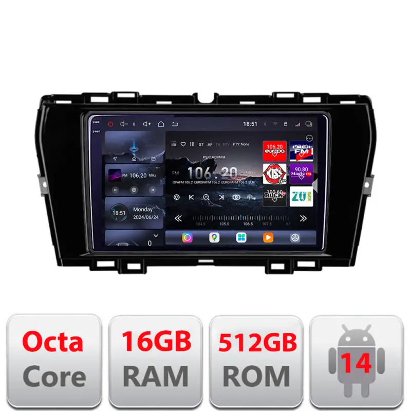 Preț promoțional Navigație Android SsangYong Tivoli 2020+ Edotec QLED 2K, 16GB RAM, 512GB