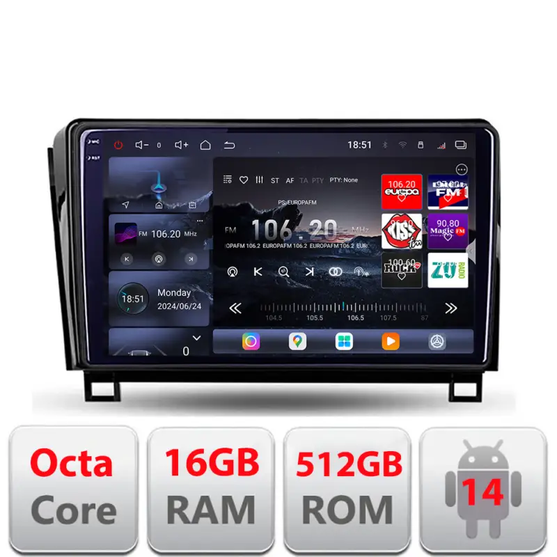 Navigație Android Toyota Tundra 2007-2013 QLED 2K, 16GB RAM, 512GB Cumpără acum