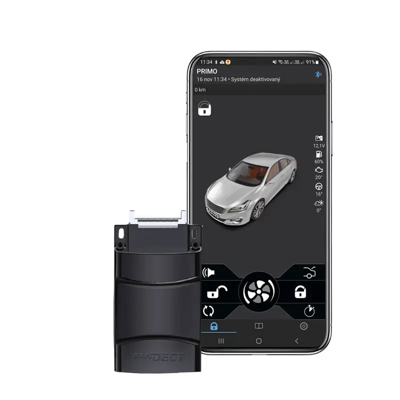 Alarma auto Pandora Primo cu Bluetooth 5.0 si senzor de temperatura Retur gratuit