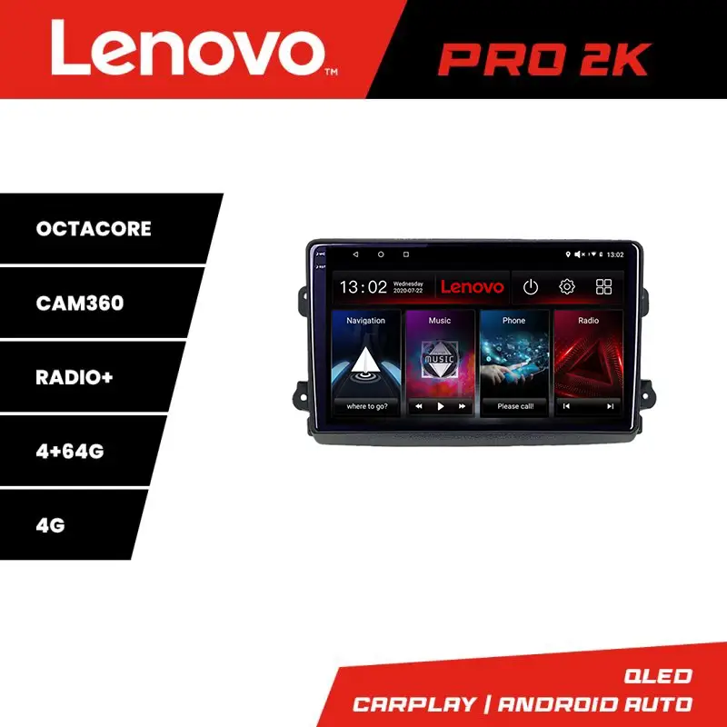 Ultima șansă Navigație Fiat Ducato 2021+ Lenovo QLED 2K Octa Core 4GB+64GB