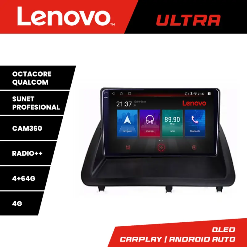 Navigație Android Lexus CT 2011-2018 QLED 4G, CarPlay, 4+64GB Super ofertă