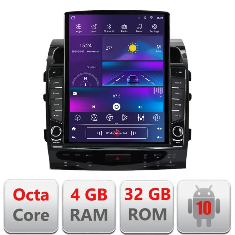 Navigație Toyota Land Cruiser V8 2009-2020, Android 9.7 inch, 4GB+32GB Popular