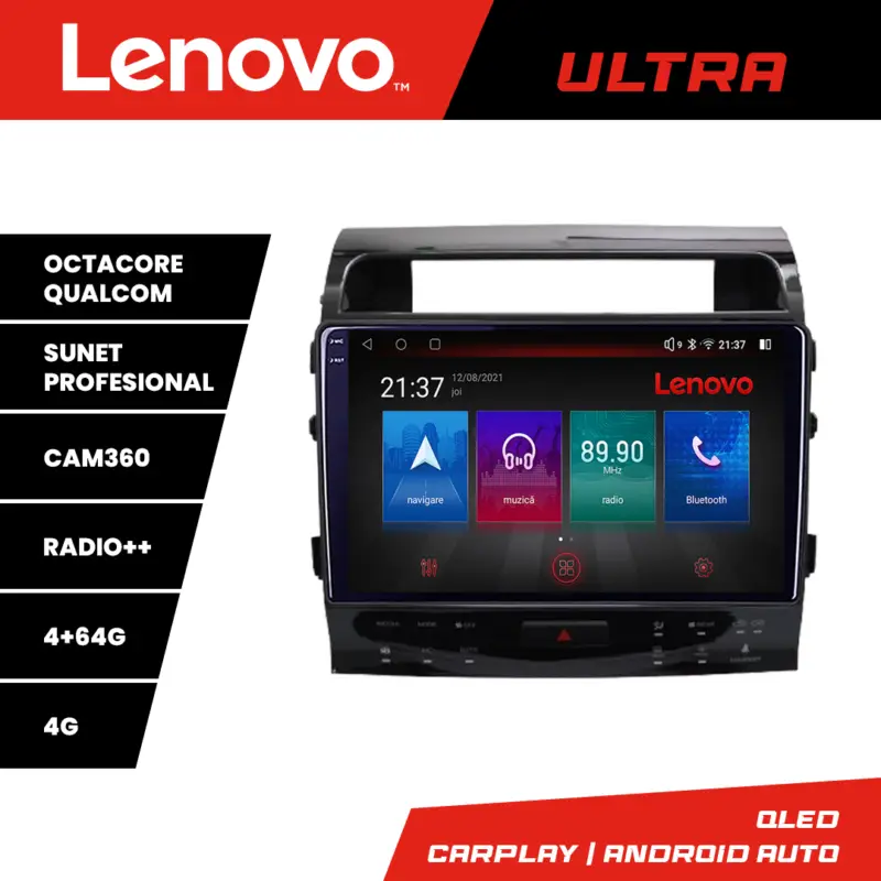 Navigație Toyota Land Cruiser V8/L200 2009-2020 QLED 4G 4+64GB Cumpără acum