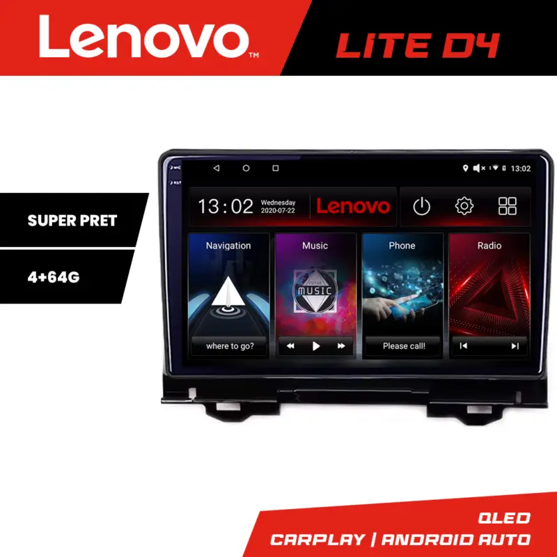 Navigatie Android Honda HR-V 2022 cu ecran QLED 1K, 4GB RAM, 64GB Transport gratuit