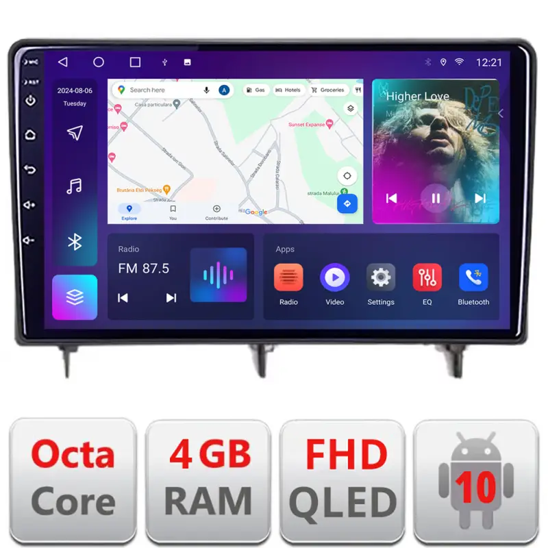 Cumpărături sigure Navigație Android Honda Civic 2022+ dedicată, QLED FHD, 4GB RAM, 64GB, 4G