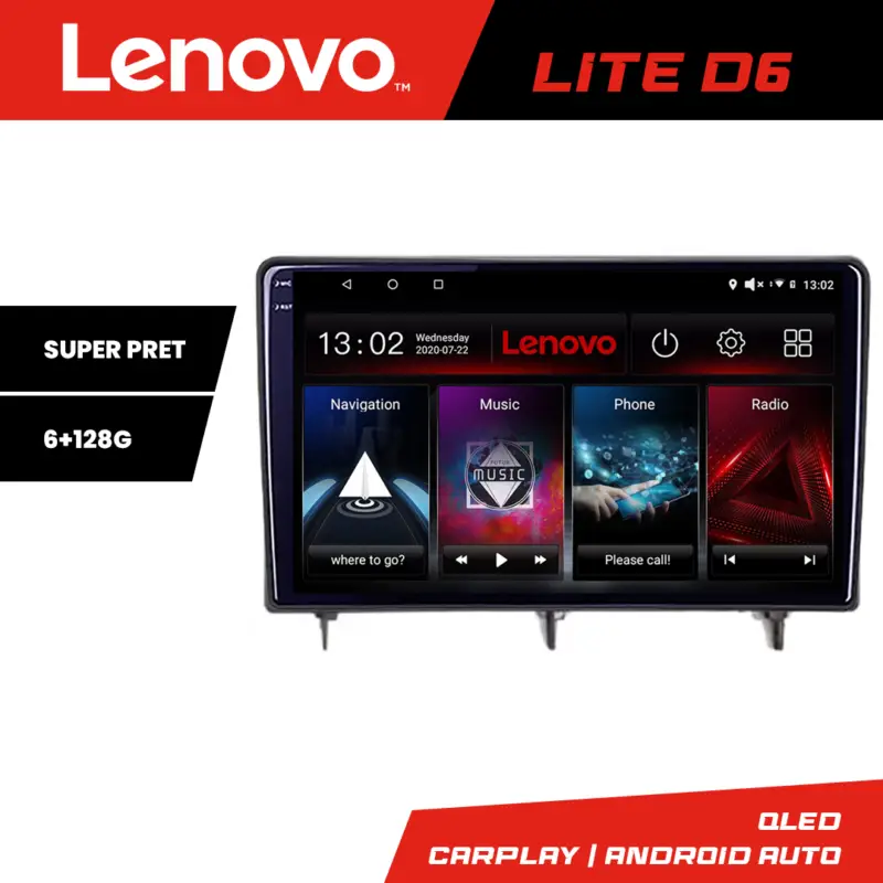 Navigatie Android Honda Civic 2022+ Lenovo QLED 6GB RAM 128GB WiFi 5GHz Calitate înaltă