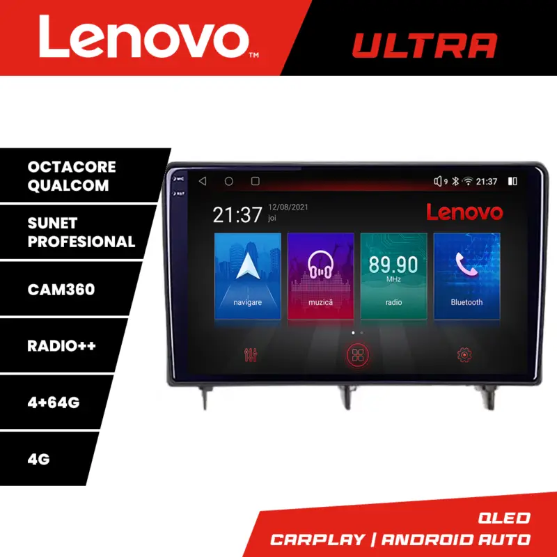 Livrare gratuită Navigație Honda Civic 2022+ QLED 1K Octa Core 4GB/64GB 4G CarPlay