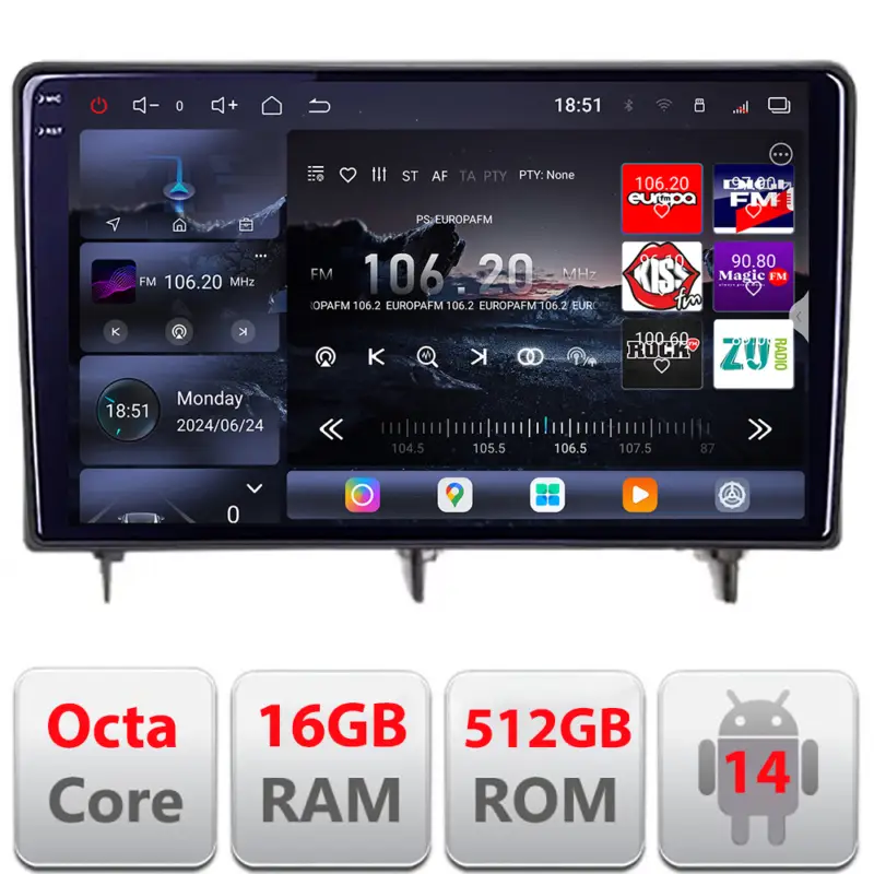 Super ofertă Navigație Honda Civic 2022+ QLED 2K, Octa Core, 16GB RAM, 512GB, 4G