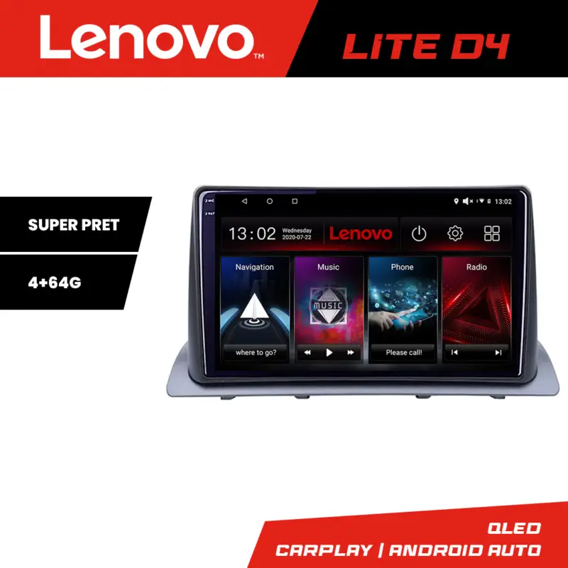 Navigație Android Honda CR-V 2023+ Lenovo QLED 1K 4GB+64GB CarPlay Bestseller