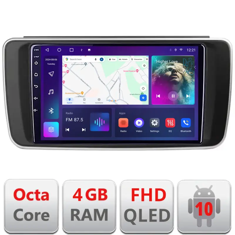 Navigație Nissan Leaf 2018-2024 dedicată Android QLED 4G 4+64 GB Calitate înaltă