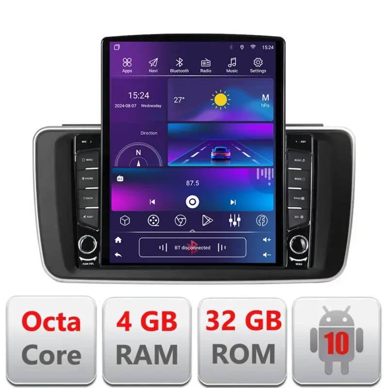 Livrare gratuită Navigatie Nissan Leaf 2018-2024 Android 9.7 inch, 4GB RAM, 32GB, DSP